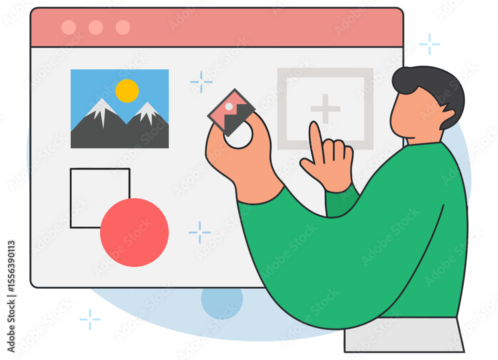Poster illustration graphic design designer interface user experience ux ui design website application 100 