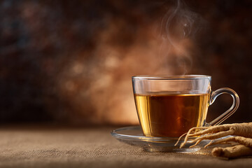 Ginseng Tea: Wellness Ritual, Aromatic Herbal Infusion, Warm Beverage, Health Benefits