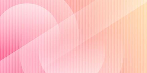 Minimalist banner background, pastel colorful, pink and yellow gradations. Circle effect style geometric. Modern Vector Illustration Eps 10