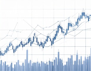 Stock market investment trading graph growth