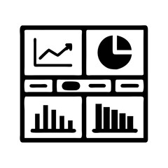 Vector illustration set of business stock market bar chart icons with arrow signs