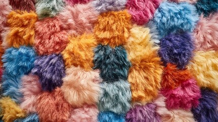 Obraz premium colorful wool texture