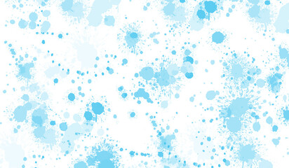 sky  water drops splash on abstract blue and white background with watercolor texture and colorful liquid design