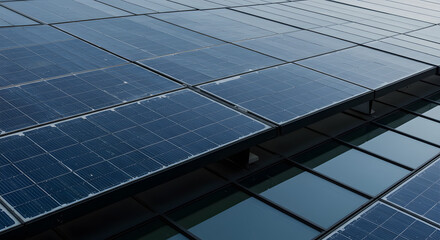 Innovative Solar Panel Installation on Modern Architecture in Urban Environment