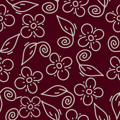 vintage floral seamless pattern. Rich with nostalgia and classic elegance, this pattern evokes the charm of a bygone era for print and textile