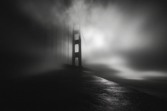 Golden, Gate, Bridge, San, Francisco, California, fog, mist, weather, atmospheric, iconic, landmark, architecture, suspension, bridge, engineering, travel, tourism, icon, famous, monument, structure,