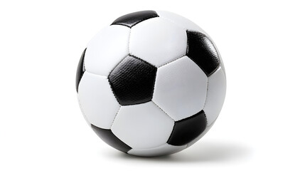 Obraz premium Classic Black and White Soccer Ball Isolated on White Background