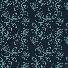 vintage floral seamless pattern. Rich with nostalgia and classic elegance, this pattern evokes the charm of a bygone era for print and textile