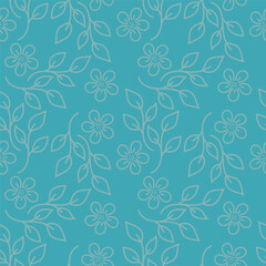 vintage floral seamless pattern. Rich with nostalgia and classic elegance, this pattern evokes the charm of a bygone era for print and textile