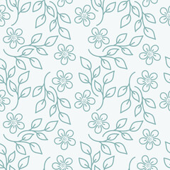 vintage floral seamless pattern. Rich with nostalgia and classic elegance, this pattern evokes the charm of a bygone era for print and textile