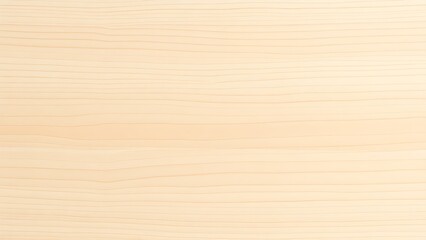 Fototapeta premium Minimalist wooden board with smooth grain on neutral white background.