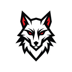 Cyberpunk Wolf Mascot Logo Vector Design for Modern Tech Esports Branding Identity