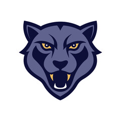 Panther Head Mascot Illustration Perfect for Aggressive Animal Inspired Logo Art