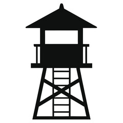 lifeguard tower vector illustration