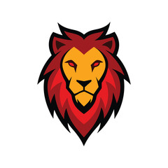 Lion Head Mascot Logo Vector Illustration for Majestic Powerful Branding Designs