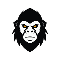Gorilla Head Mascot Logo Vector for Strong Fearless Animal Inspired Branding Ideas