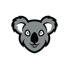 Koala Head Mascot Illustration Perfect for Adorable Animal Logos and Branding Use