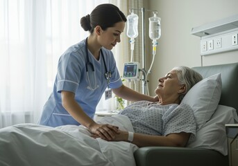 Fototapeta premium Diagnosis in Progress: Physician Takes Notes During Patient Evaluation