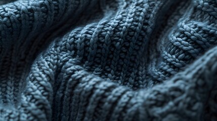 close up of knitted wool