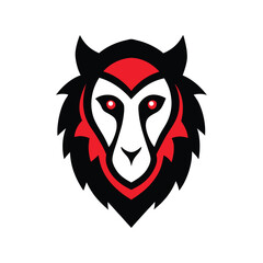 Baboon Head Mascot Logo Design Ideal for Aggressive Sports or Gaming Teams Artwork