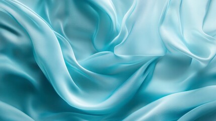 Obraz premium Light Blue Silk Fabric Drape