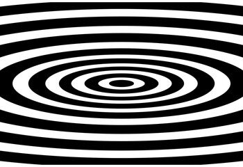 Design of concentric circles on a white background