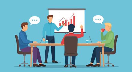 Business Meeting Team Presentation & Growth Strategy