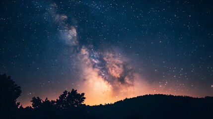 star lights at night