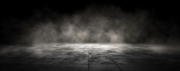 Dark Smoky Stage Floor Background, smoke, background