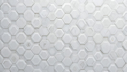 Elegant white octagon tiles create a textured surface with modern geometric pattern, ideal for...