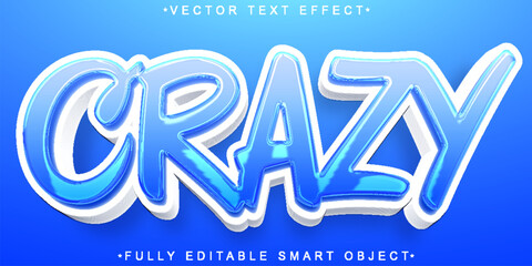  Wild Crazy Fantastic Fun Style Surreal Vibrant Design Vector Fully Editable Smart Object Text Effect