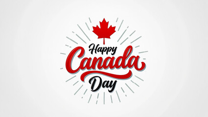 Happy Canada Day graphic design for celebrations