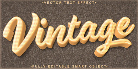  Classic Nostalgic Vintage Retro Timeless Elegant Style Design Vector Fully Editable Smart Object Text Effect