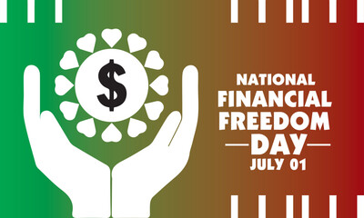 national financial freedom day vector design 
