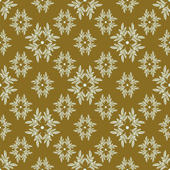 Seamless vector hand drawn pattern of blossoms and fresh branches. Floral contour background for textile or book covers, design, graphic art, printing and hobby, invitation
