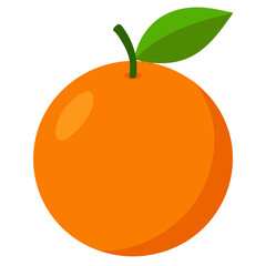 Vector illustration of an orange fruit.