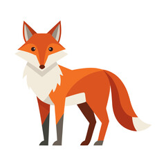 Obraz premium red fox cartoon