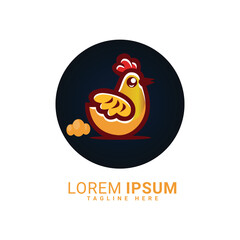 06.eps chicken vector logo design 