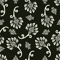 vintage floral seamless pattern. Rich with nostalgia and classic elegance, this pattern evokes the charm of a bygone era for print and textile