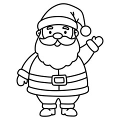 Santa Claus Colouring Page 