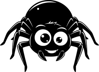 A spider cartoon vector for Halloween
