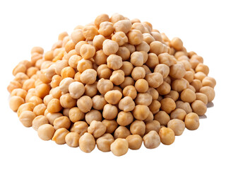 Pile of dried chickpeas isolated on a transparent background legumes pulse.PNG