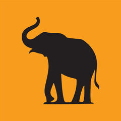 single elephant vector 