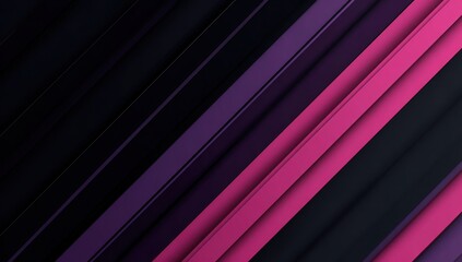Obraz premium A modern and minimalist background with dark purple, black, and pink color stripes.