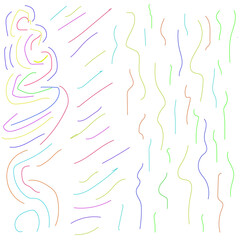  Fun kid doodle design element for cover, poster, banner, label, textile, ...