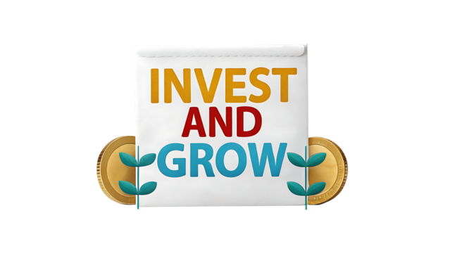 Money Investment Theme Illustrated In Grow And Invest T Shirt Graphic Design