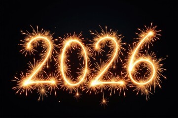 A colorful firework exploding in the sky with the date '2016' written on its side..New Year 2026.