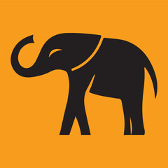 single elephant vector 