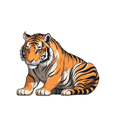 Obraz premium tiger sticker illustration