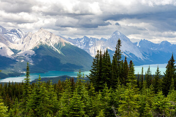 Beautiful nature landscape mountains and coast